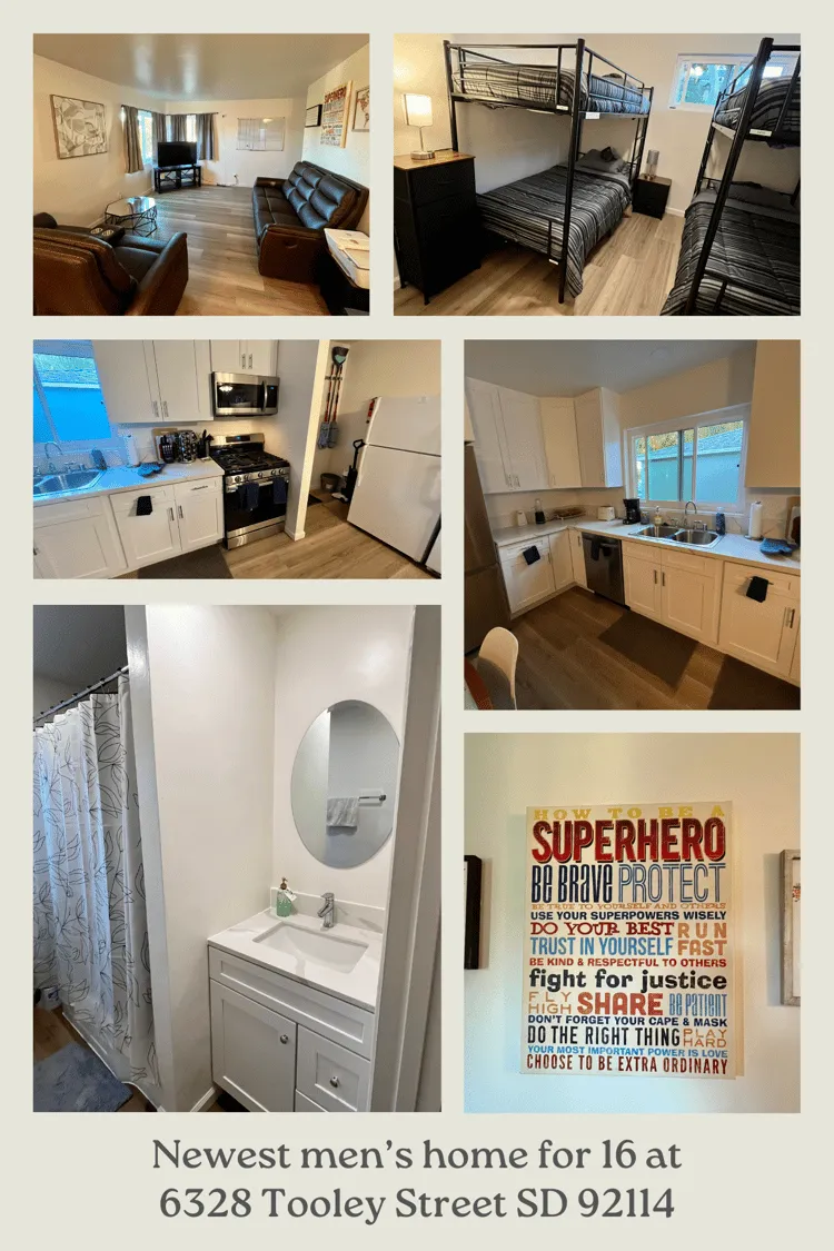 Bright shared living area in the Tooley Street men’s recovery home